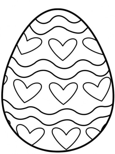Egg Coloring Page