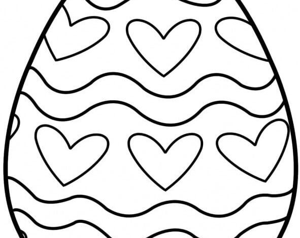 Egg Coloring Page