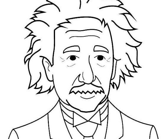 Einstein Coloring Page