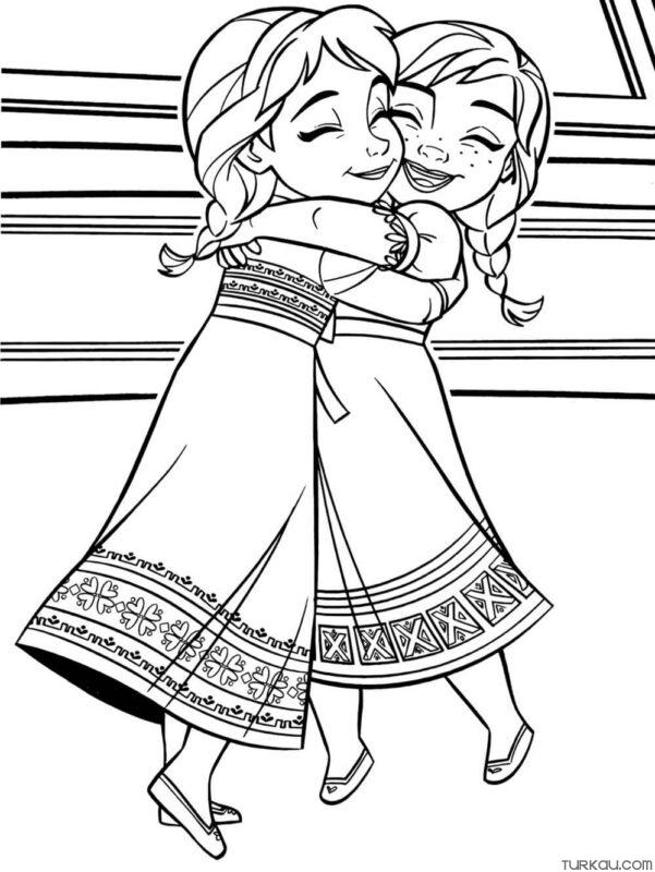 Elsa Coloring Page » Turkau
