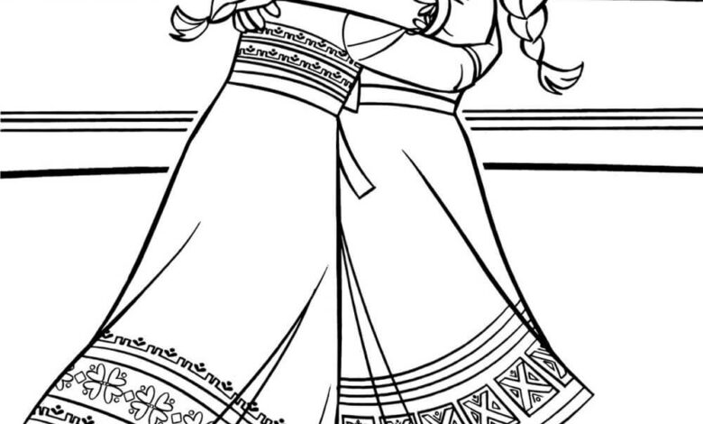 Elsa Coloring Page