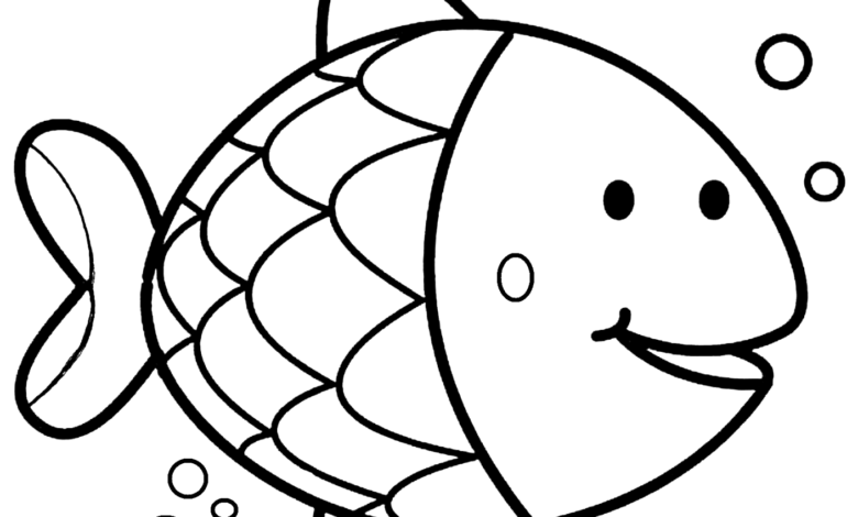 Fish Coloring Pages for Kids