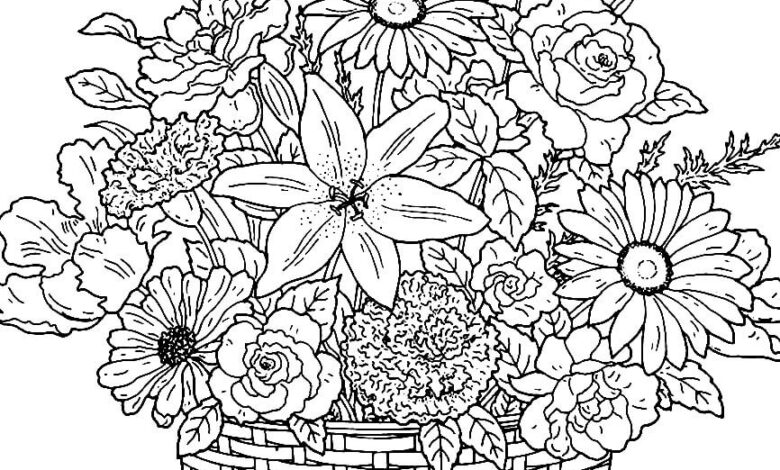 Flowers Printable Sheets Coloring Pages