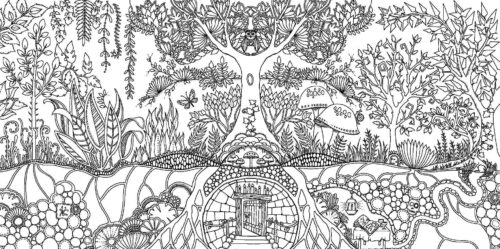 Forest Inspirational Coloring Page