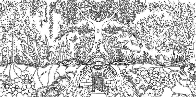 Forest Inspirational Coloring Page » Turkau