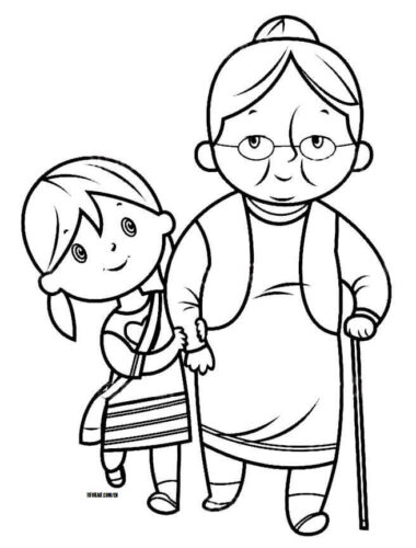 Free Kindness Charity Coloring Page