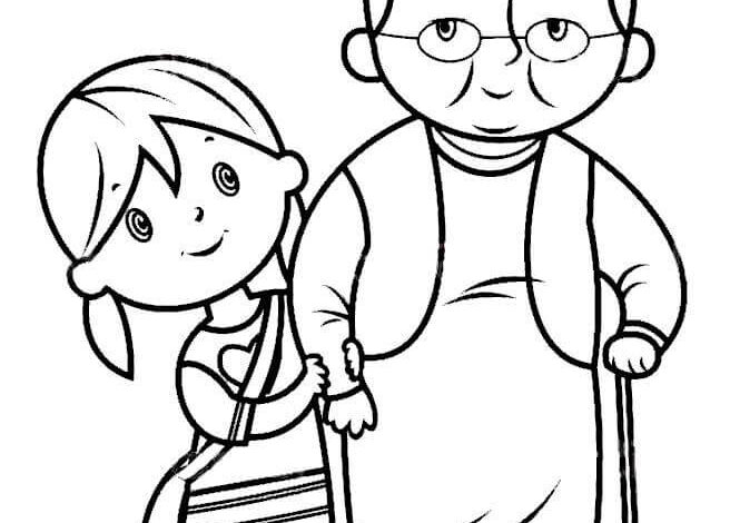 Free Kindness Charity Coloring Page