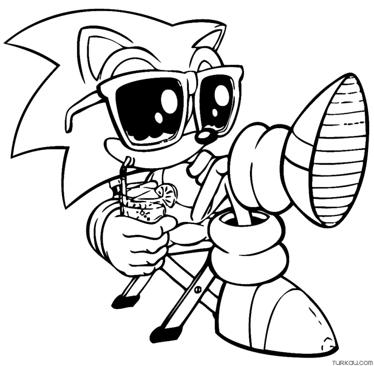 Knuckles, Sonic, Tails Coloring Page » Turkau
