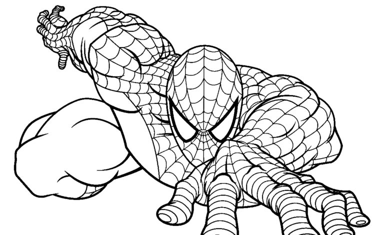 Hero Spiderman Coloring Pages