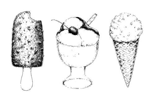 Ice Cream Coloring Page