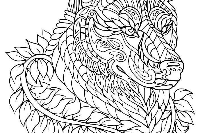 Interesting Wolf Coloring Pages