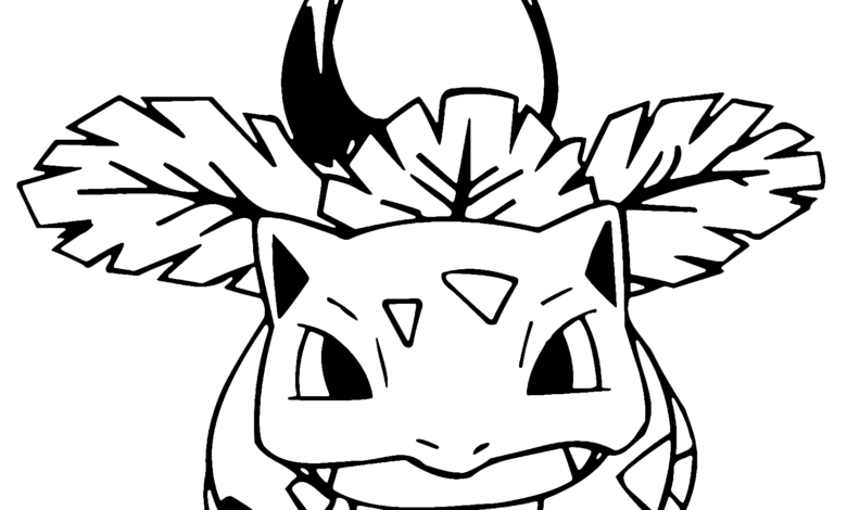 Ivysaur Coloring Page Pokemon Drawing