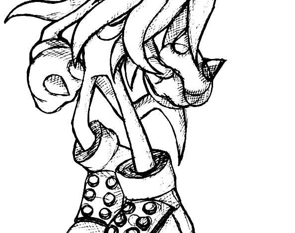 Knuckles Coloring Page