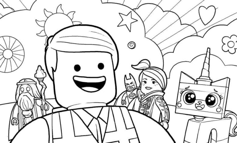 Lego Coloring Page