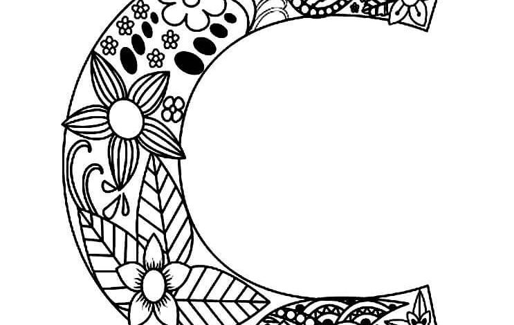 Letter C Coloring Page