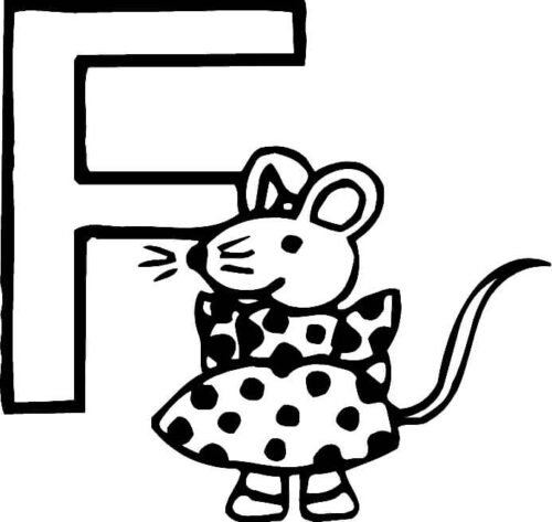 Letter F Coloring Page