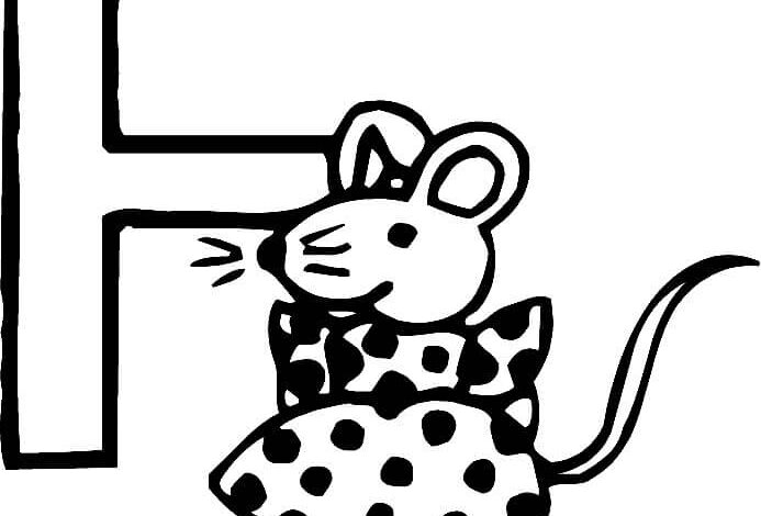Letter F Coloring Page