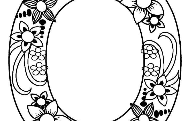 Letter O Coloring Page