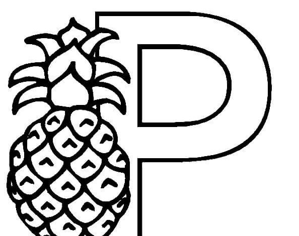 Letter P Coloring Page