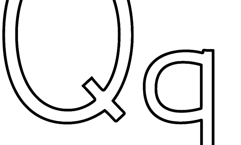 Letter Q Coloring Page
