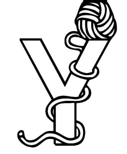 Letter Y Coloring Page