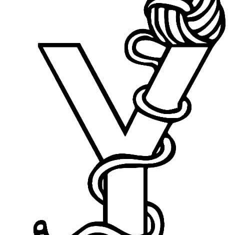 Letter Y Coloring Page