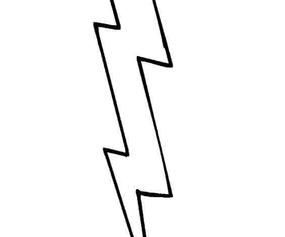 Lightning Coloring Page