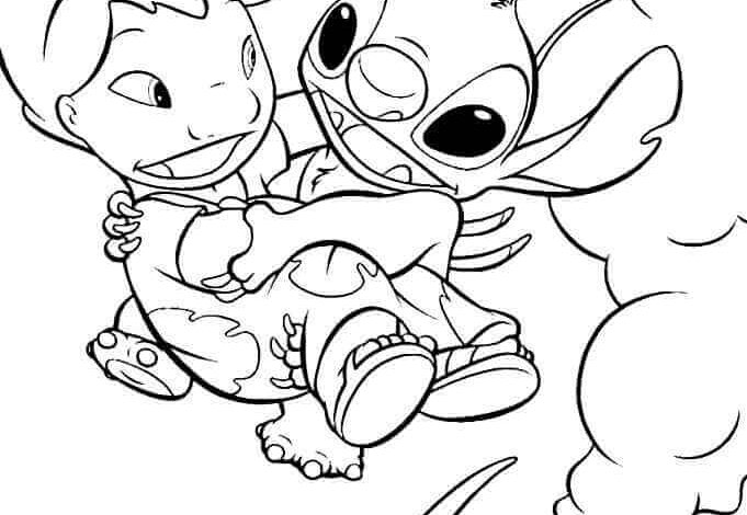Lilo and Stitch Coloring Page