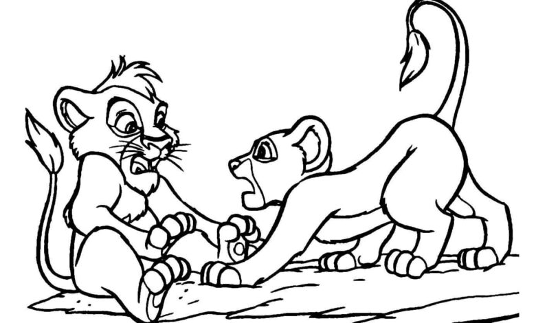 Lion King Coloring Page