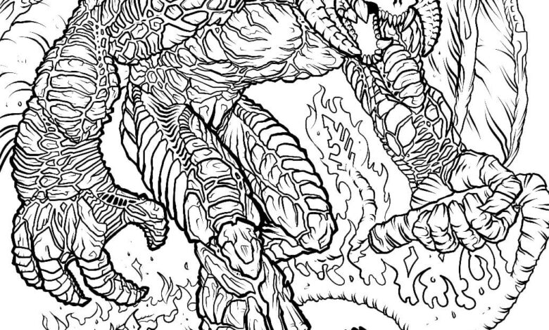 Lord of The Rings Balrog Coloring Page