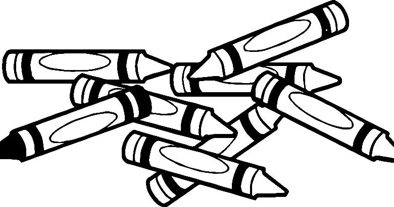 Lots of Pencils Coloring Page