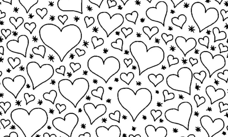 Love Coloring Page