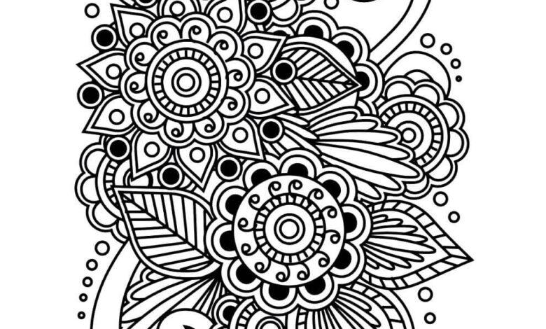 Mandala Flower Coloring Page