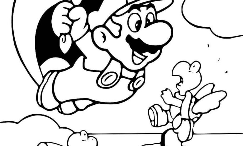 Mario Coloring Pages