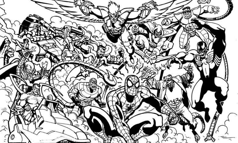 Marvel Coloring Page