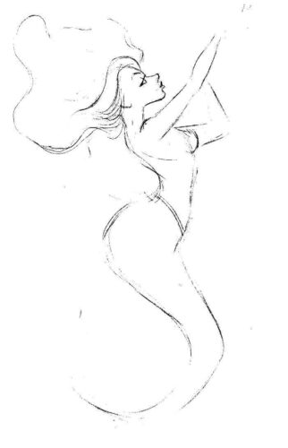 Mermaid Coloring Page