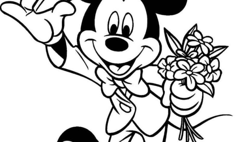 Micky Mouse Coloring Pages