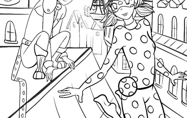 Miraculous Ladybug Coloring Page