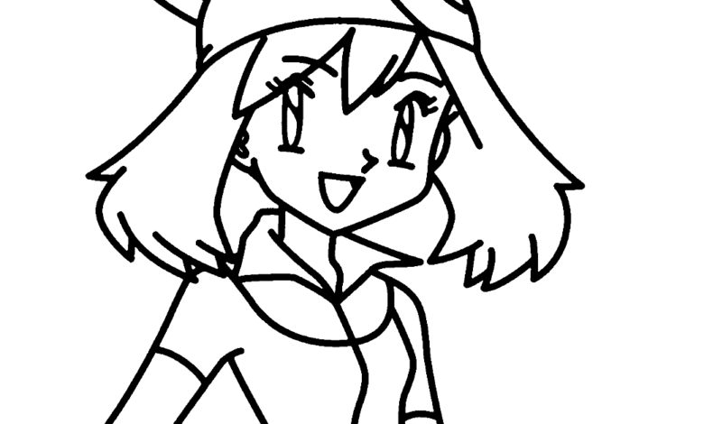 Misty Pokemon Coloring Page