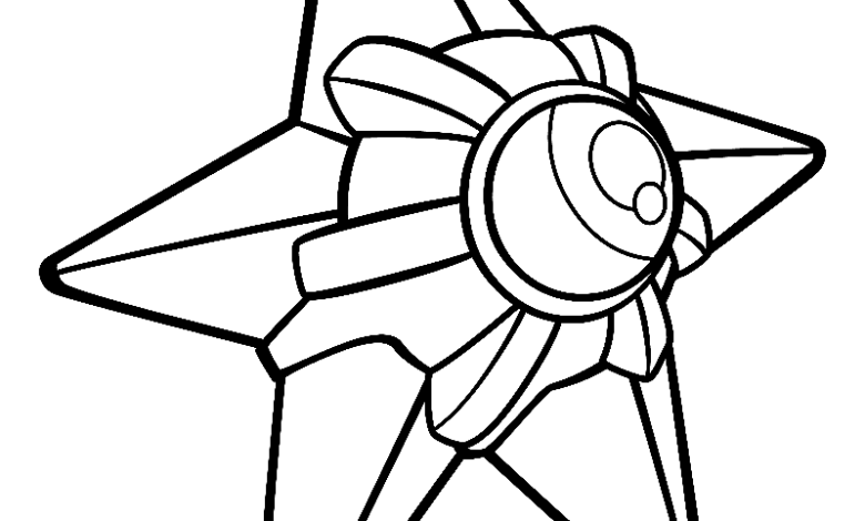 Mistys Staryu Coloring Page