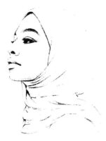 Muslim Girl Coloring Page