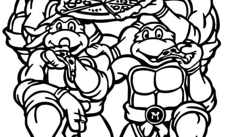Mutant Ninja Kaplumbağalar Boyama Sayfası