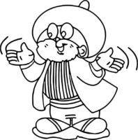 Nasreddin Hodja Coloring Page