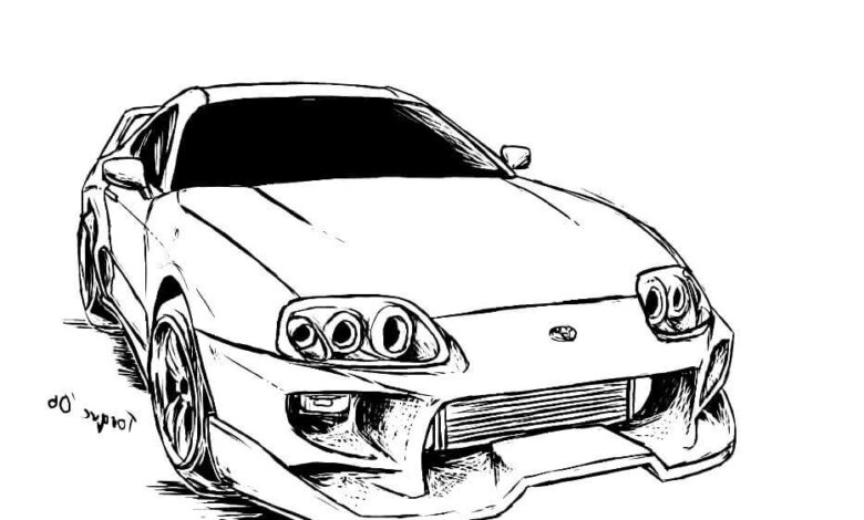 Need For Speed Car Coloring Page