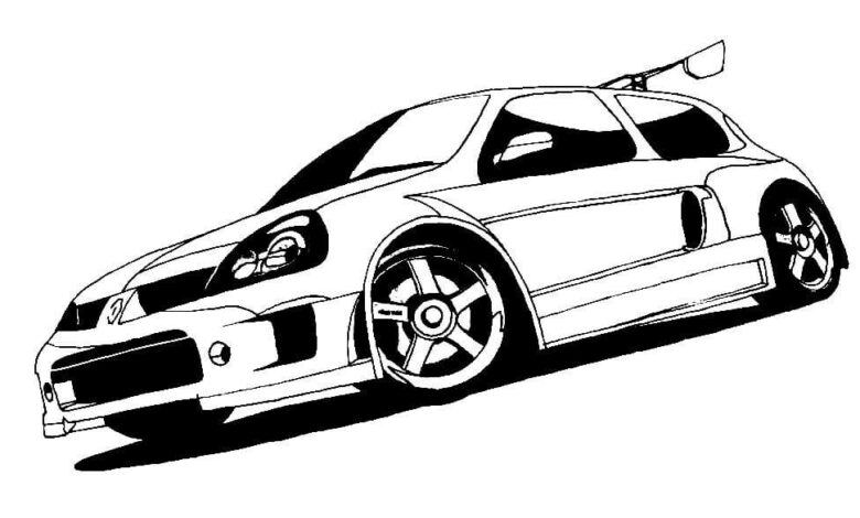Need For Speed Coloring Page