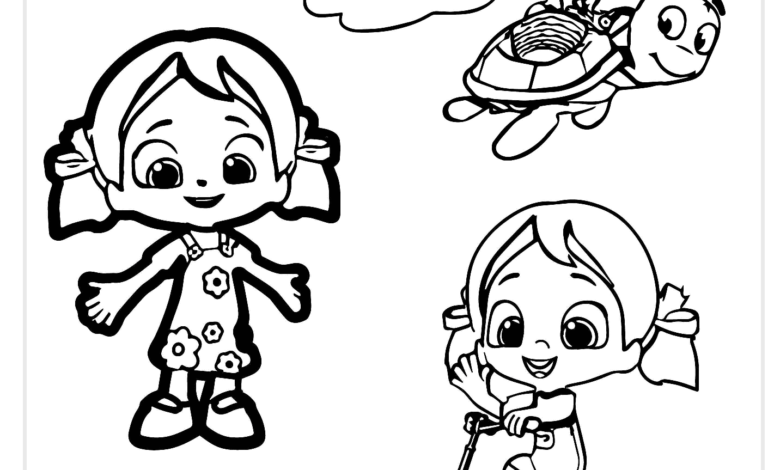 Niloya Bike Tospik Coloring Page
