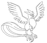 Pokemon Articuno Coloring Page