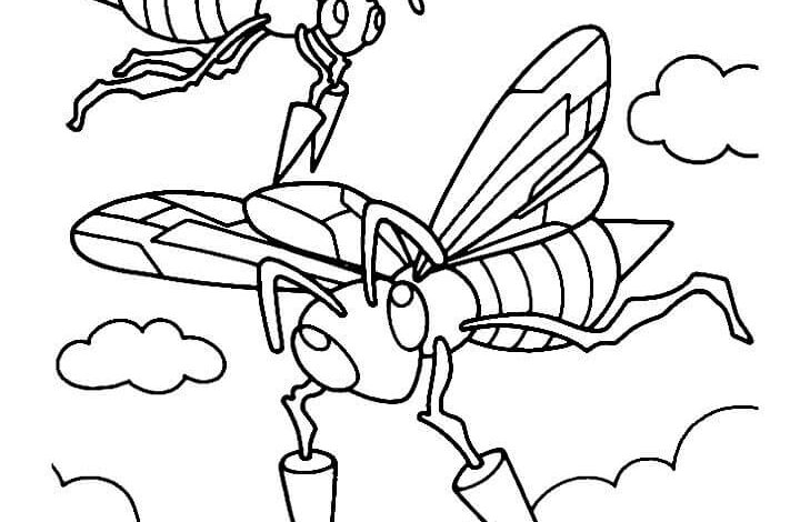 Pokemon Beedrill Coloring Page