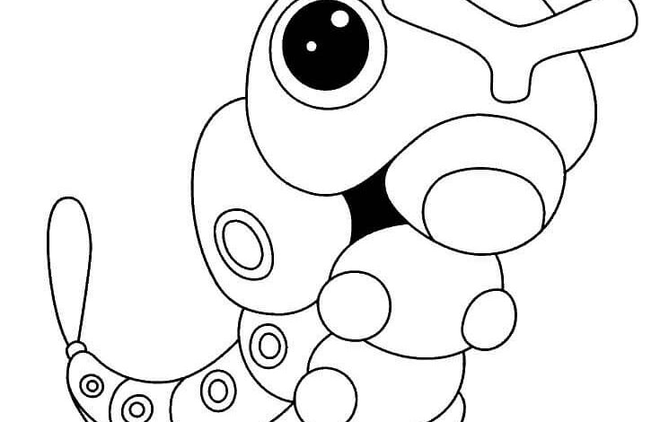 Pokemon Caterpie Coloring Pages