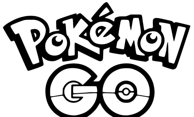 Pokemon Go Logo Coloring Page